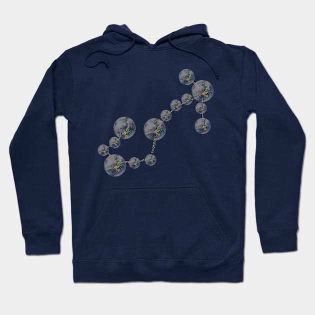 New Scorpio zodiac constellation Hoodie by INDONESIA68